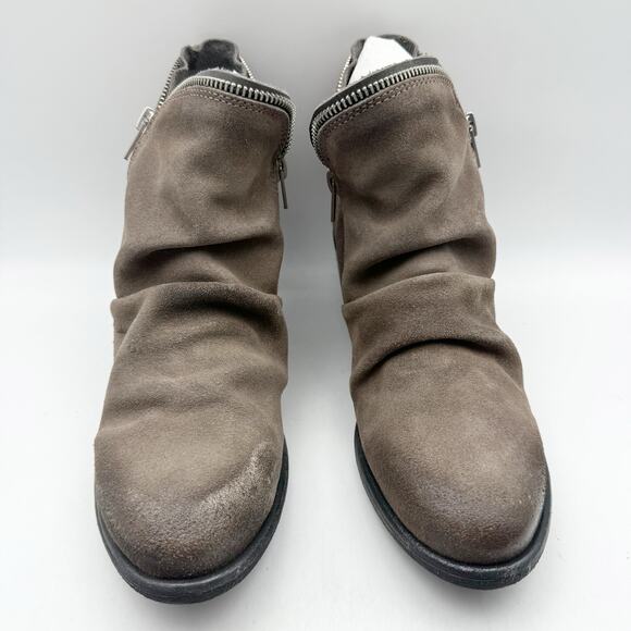 Miz Mooz Womens Camile Booties EU 38 US 7.5-8 Grey Suede EUC - Picture 6 of 15